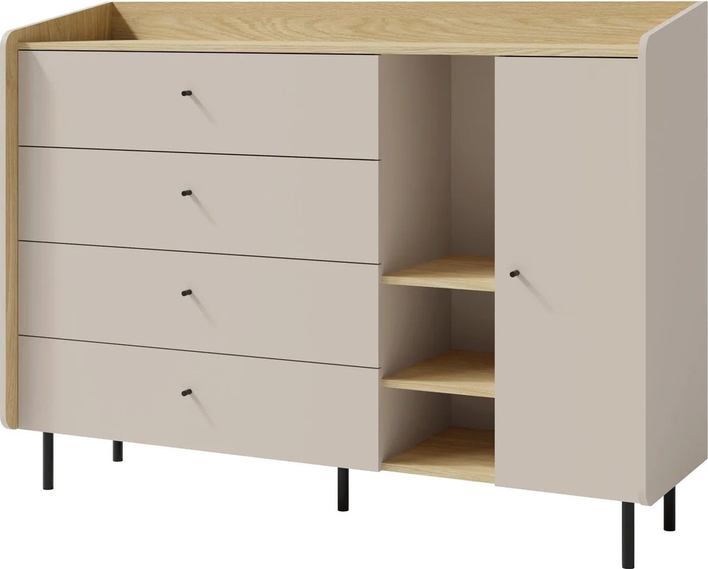 Komoda VETTA - Beżowy / 155 cm