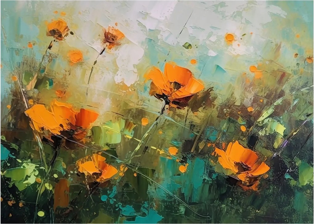 Obraz na szkle - Kwiaty (70x50 cm)