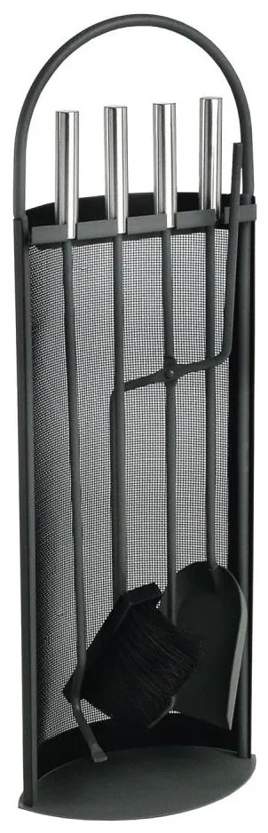 Narzędzia kominkowe 5 szt. antracyt