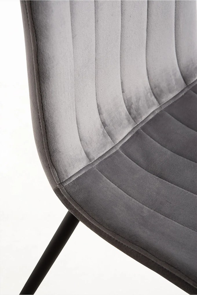 Zestaw 4 Krzese Liny Aksamitne