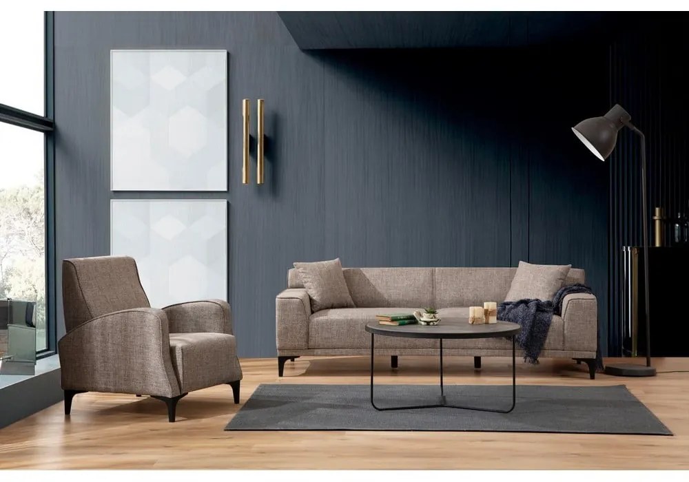 Jasnobrązowa sofa 215 cm Petra – Balcab Home
