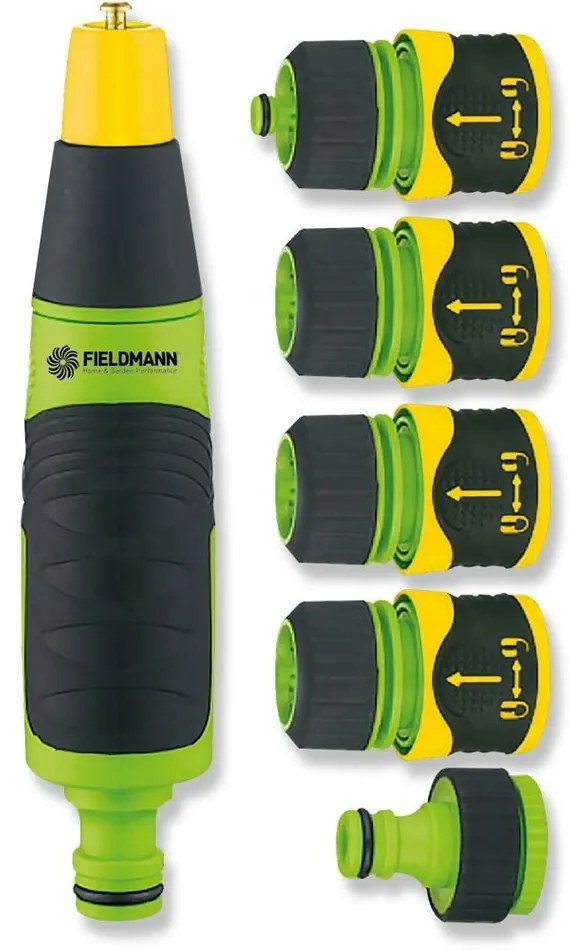 Fieldmann FZH 9008 zestaw końcówek 3/4" + pistoletdo nawadniania