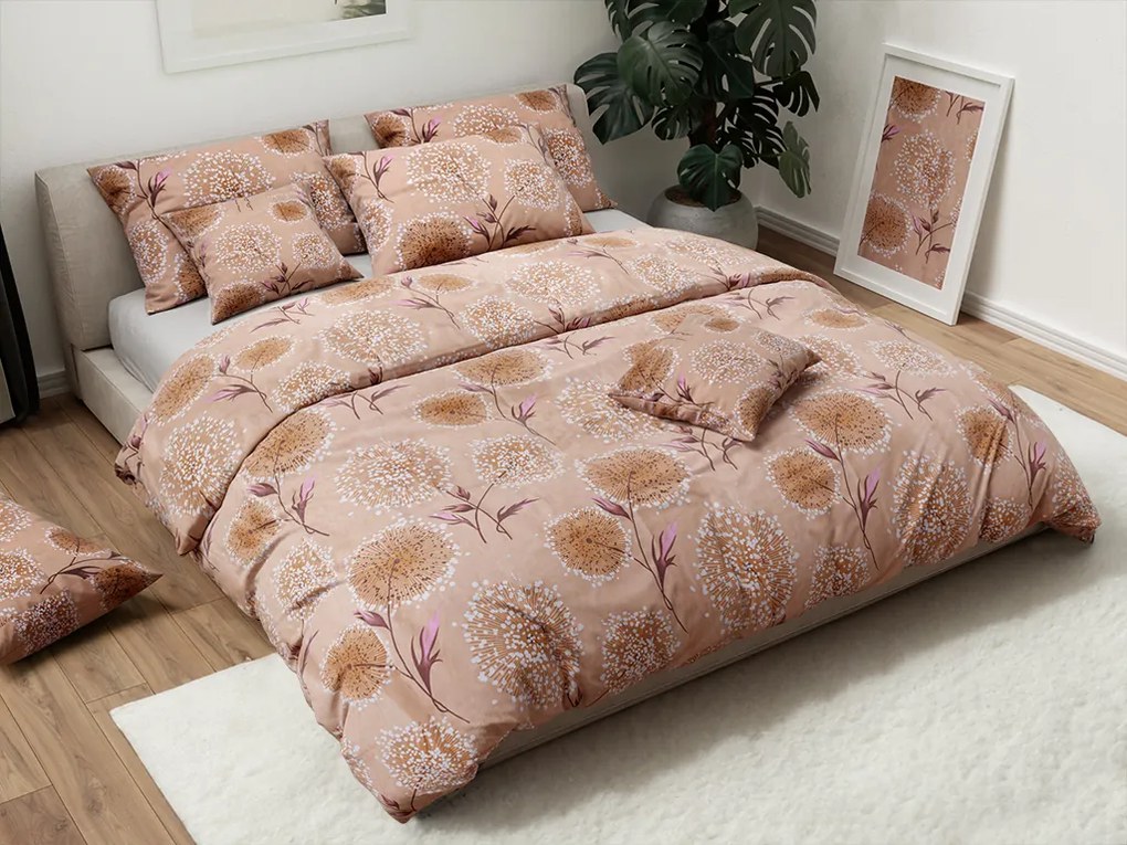 PrzytulneMieszkanie.pl PrzytulneMieszkanie.pl Bawełniana pościel PAMPELINO beżowa Rozmiar pościeli: 2 szt 70 x 90 cm | 200 x 220 cm