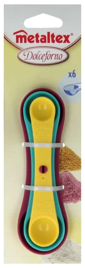 Zestaw 3 kolorowych miarek Metaltex Spoons