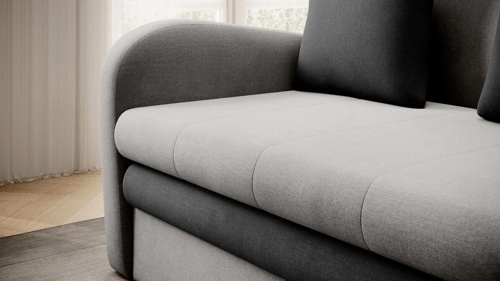 Sofa rozkładana z funkcją spania ARIO jasnoszara/szara ELTAP