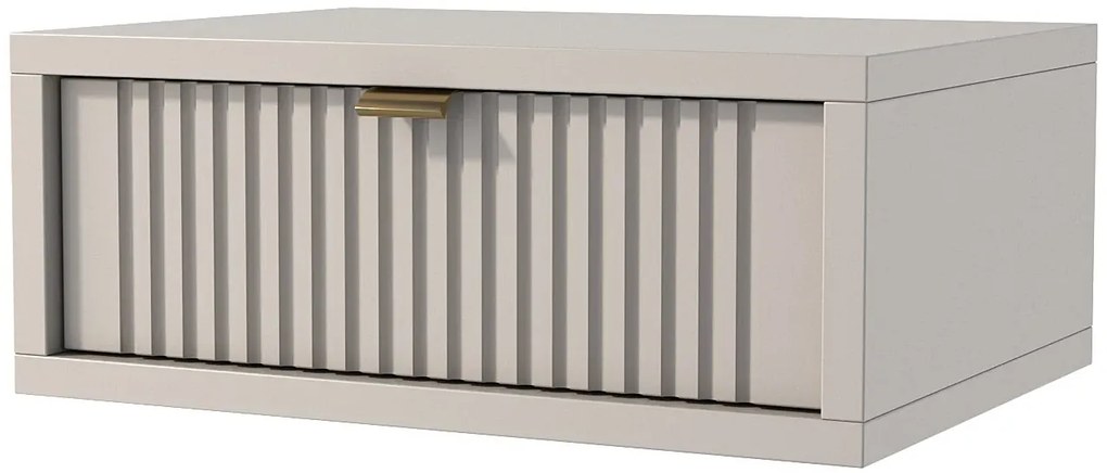 Kaszmirowa nowoczesna szafka nocna wisząca L8-B29