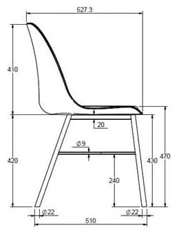 Żółte krzesło Unique Furniture Whistler