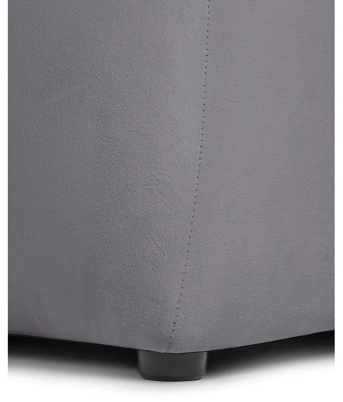 Szara aksamitna sofa 225 cm Cube – Bonami Selection