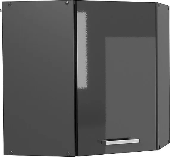 Szafka wisząca narożna antracyt wysoki połysk 57x34.1x60 r-line