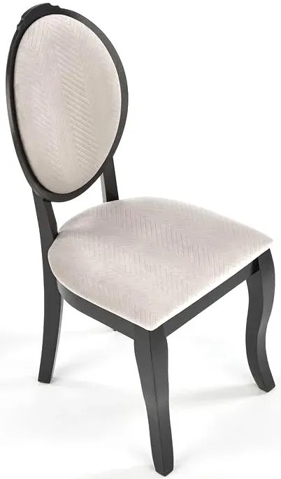 Beżowe stylowe krzesło drewniane G2-R71