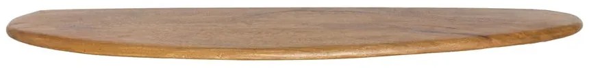 Półka z litego drewna mango w naturalnym kolorze 70 cm Ginosu – Light & Living
