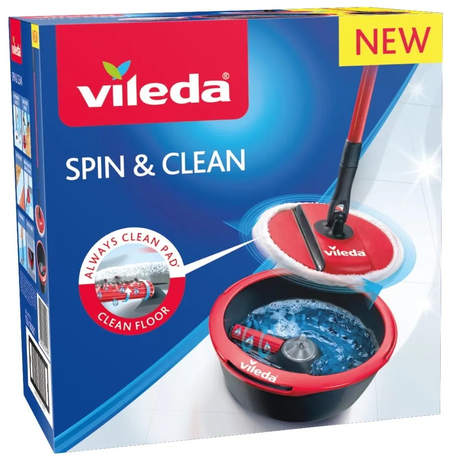 Zestaw mopa obrotowego i wiadra Vileda Spin&amp;Clean