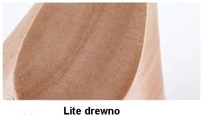 Lampa sufitowa metalowa z kloszem z litego drewna wisząca AT8-1SZ-Czarna