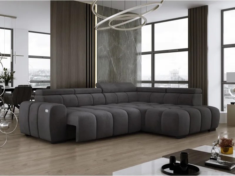 Narożnik BULL L Prawostronny z Elektryczną Regulacją SALVADOR 15 WERSAL