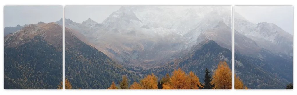 Obraz - Widok na grzbiety górskie (170x50 cm)