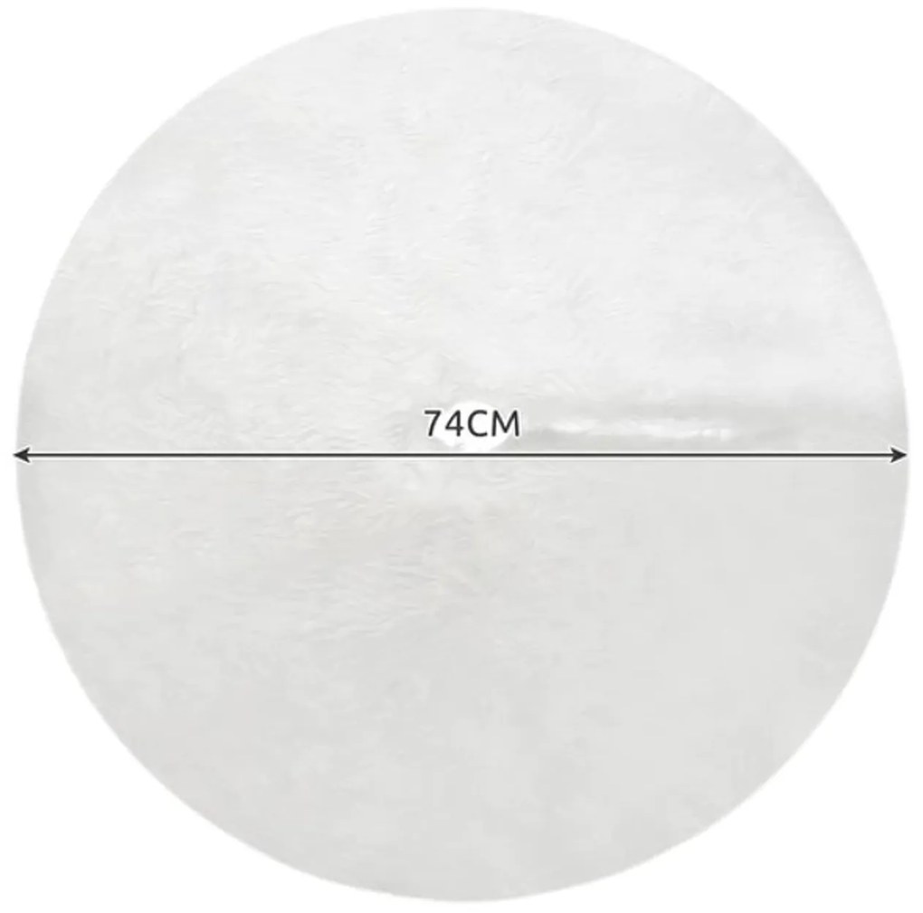 Podkładka pod choinkę SNOWY RING 72 cm, biała