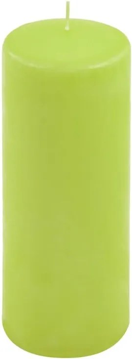Zestaw świec słupkowych, 20 cm, Ø 7,5 cm, jasna zieleń, 4szt