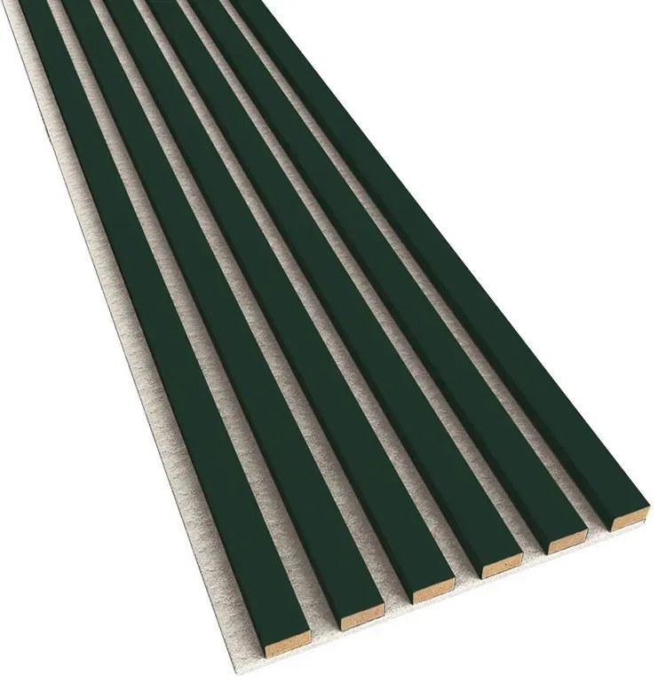 Akustyczne panele lamelowe 2 szt. butelkowa zieleń K1-K83