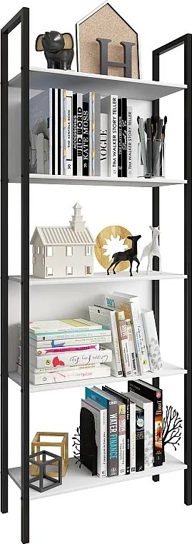 Metal Stand Shelf Książki Flakos 5-krotnie