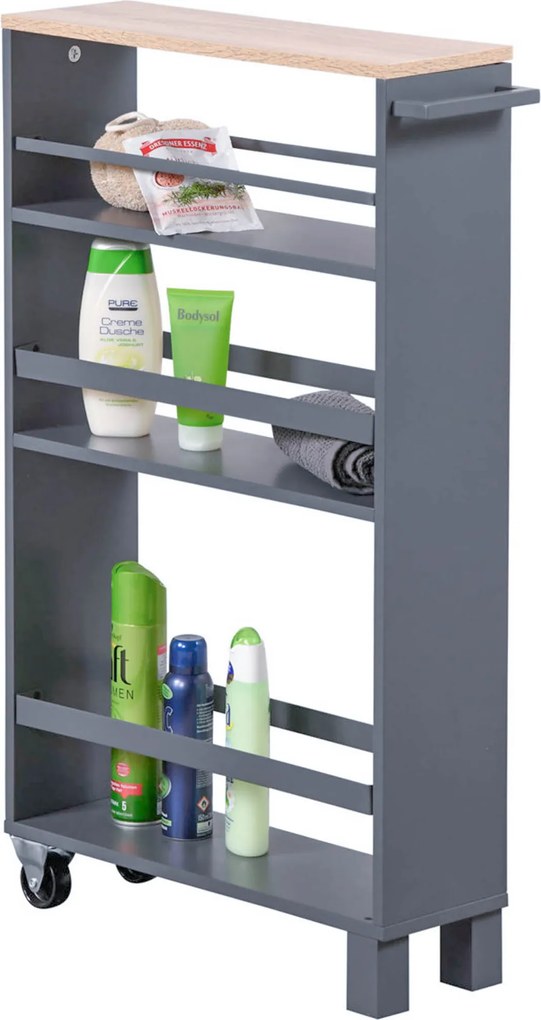 Regał kuchenny, wąski, trzypoziomowy, Kesper