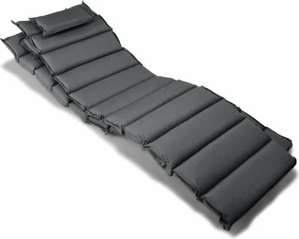 Zestaw 2 sztuk poduszek na leżak Garth - antracyt