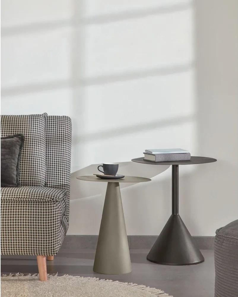 Metalowy okrągły stolik ø 40 cm Shirel – Kave Home