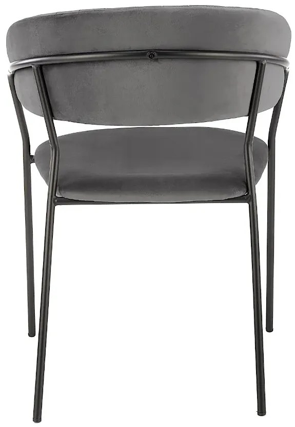 Szare nowoczesne krzesło D3-Z65
