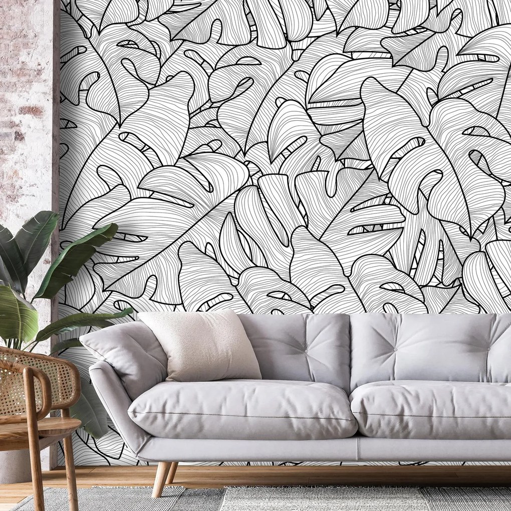 Fototapeta - Liście monstery (196x136 cm)