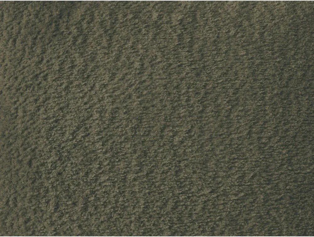 Zielony rozkładany narożnik z materiału bouclé ze schowkiem (prawostronny/z szezlongiem) Montaigne – Bobochic Paris