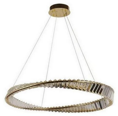 LED kryształowy ściemnialny żyrandol na linkę LED/50W/230V + DO