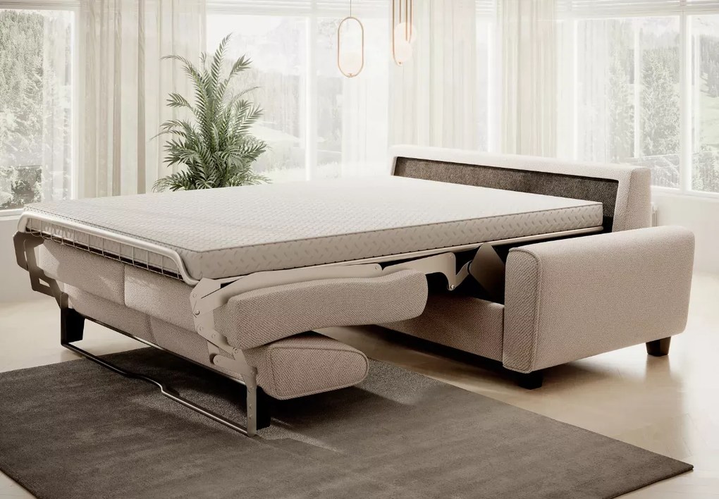 Kanapa Capri z włoskim systemem rapid - nowoczesna sofa z funkcją spania codziennego