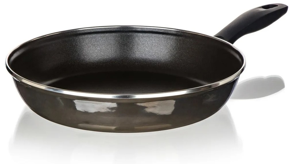 Banquet Patelnia emaliowana METALLIC Black 28 cm,z nieprzywierającą powierzchnią, 28 cm