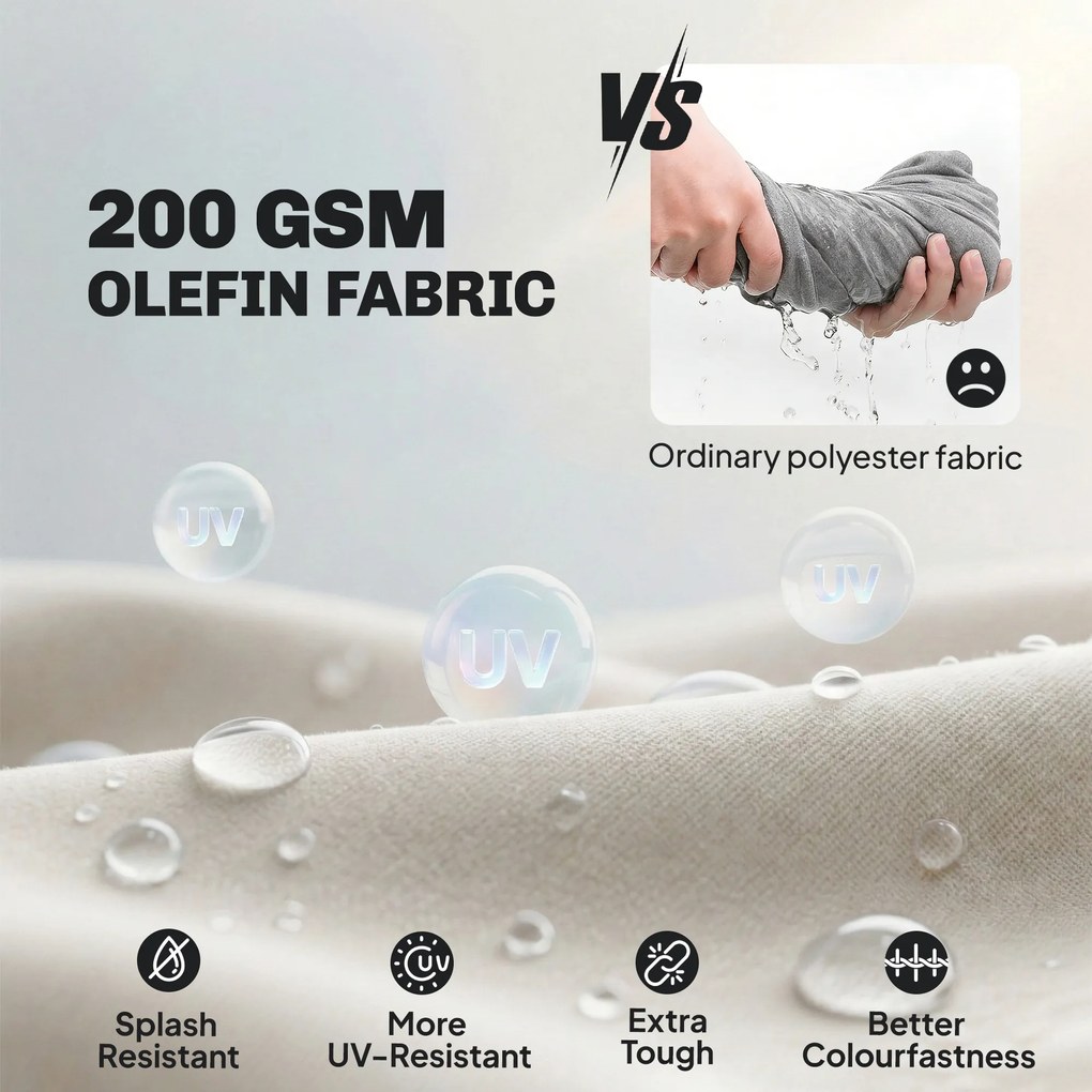 Outsunny Zestaw mebli ogrodowych aluminiowych dla 4 osób, wodoodporny, głębokie siedziska z sofą, fotelami i stolikiem | Aosom PL