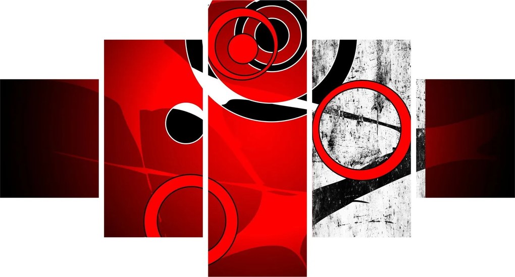 Obraz abstrakcji (125x70 cm)