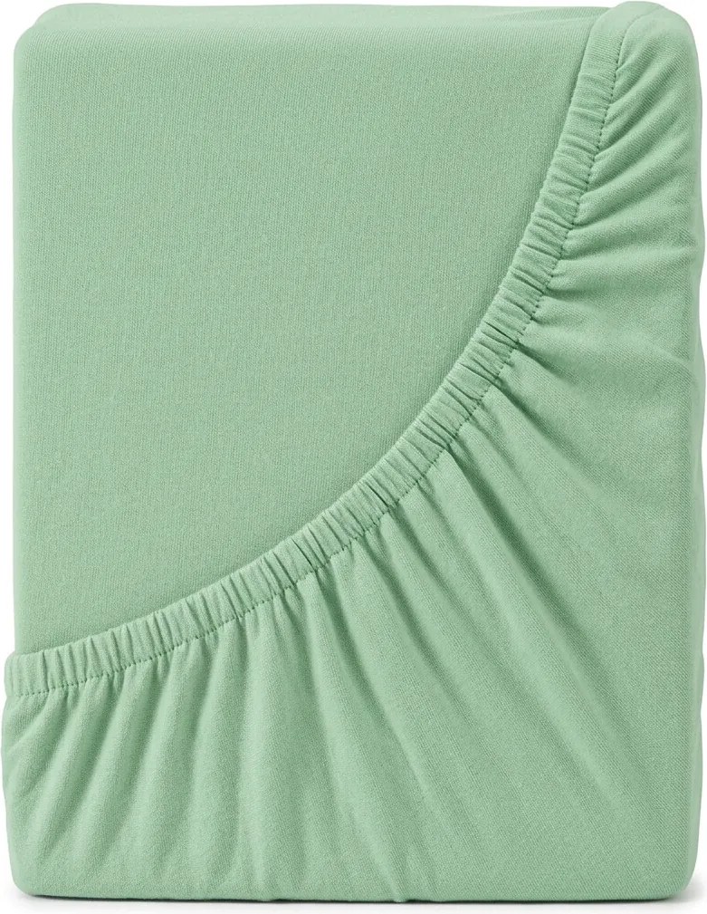 4Home prześcieradło jersey Lycra zielony, 90 x 200 cm