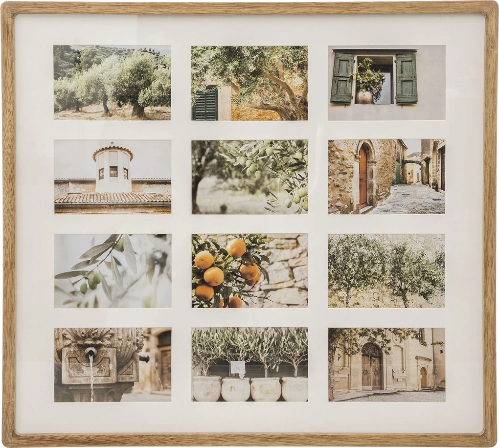 Multiramka na zdjęcia MILEA, 12 zdjęć, drewniana