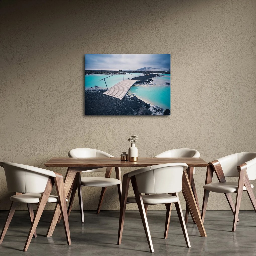 Obraz drewnianego mostu (70x50 cm)