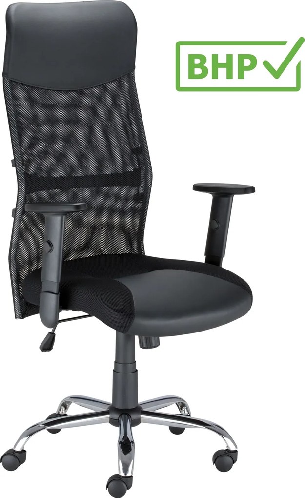 Krzesło biurowe Topline siatkowe, zgodne z normą BHP