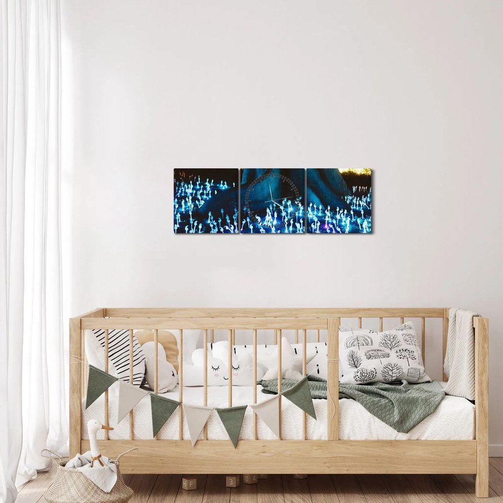 Obraz - Magiczne drzewo (z zegarem) (90x30 cm)