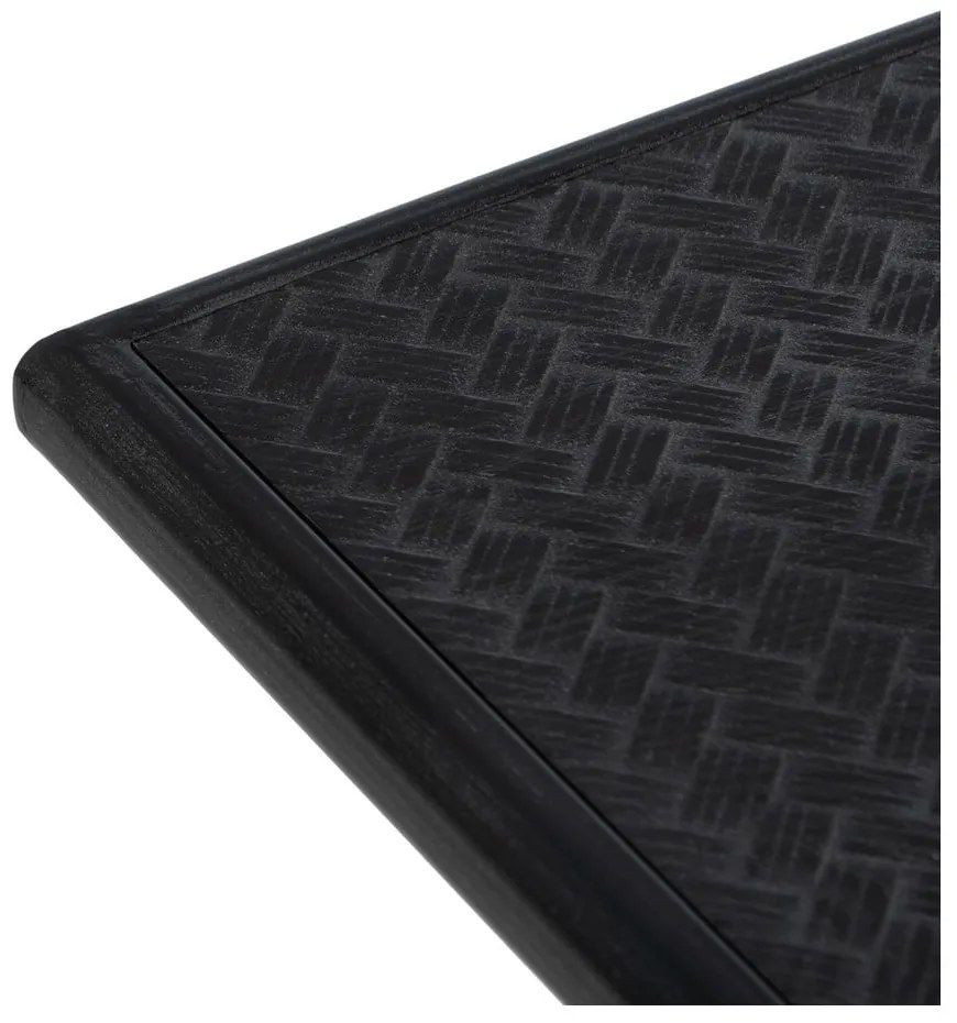 Czarna metalowa konsola 38x120 cm Oslo – Ixia