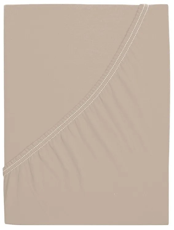 4home prześcieradło jersey Ideal kawowy, 180 x 200 cm, 180 x 200 cm