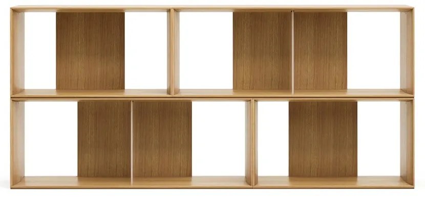 Modułowy system półek w dekorze dębu 4 szt. 168x76 cm Litto – Kave Home