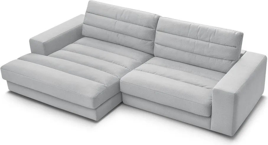 Jasnoszary aksamitny narożnik (lewostronny/z szezlongiem) Sierra – Bobochic Paris