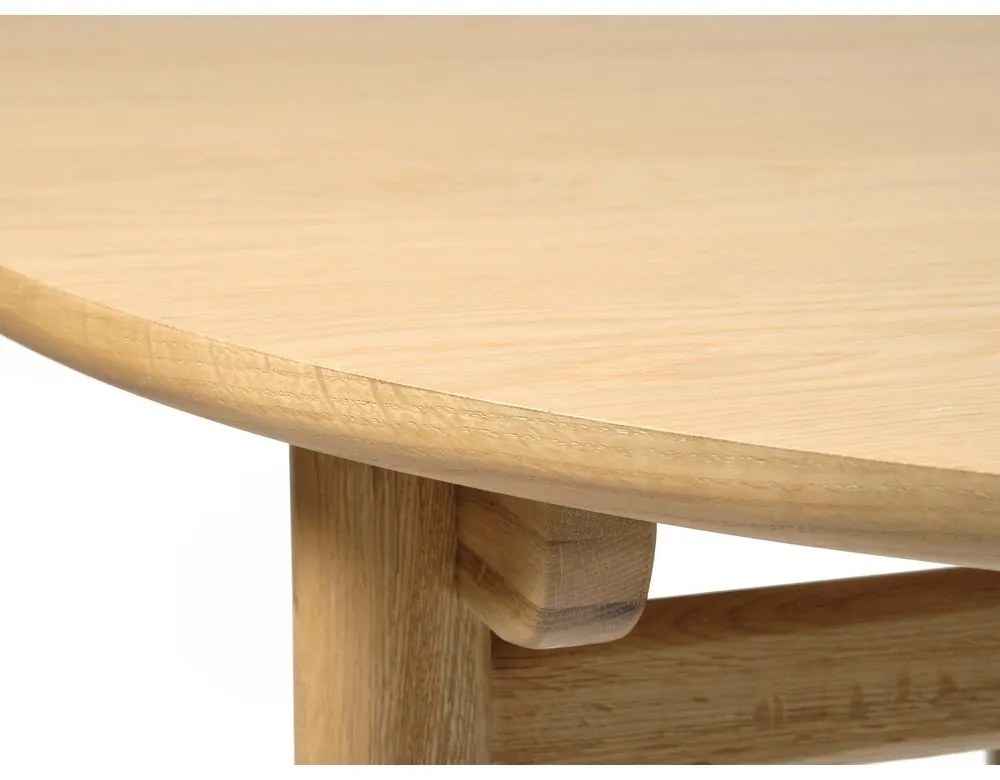 Rozkładany stół w dekorze dębu 100x190 cm Carno – Unique Furniture