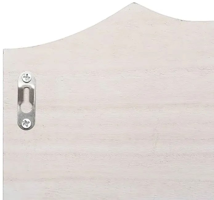 Biały wieszak ścienny z półką K8-T96