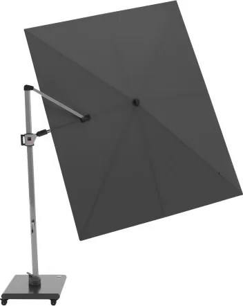 HYPERION 330 x 240 PRESTIGE - luksusowy huśtawkowy parasol ogrodowy z bocznym drążkiem : Kolor parasola - Ciemnoszary