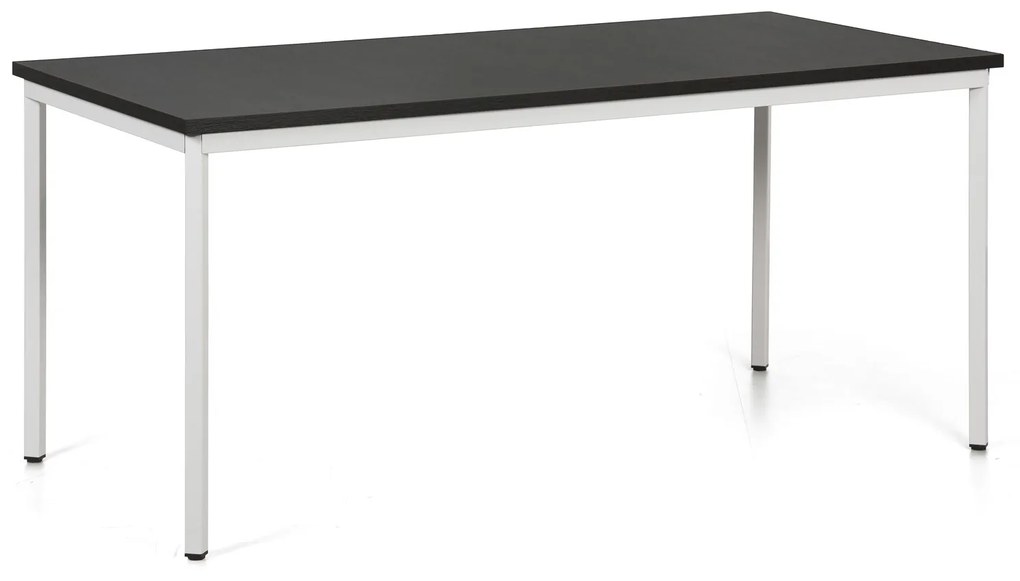 Stół jadalniany TRIVIA, 160x80 cm, szara podstawa, wenge