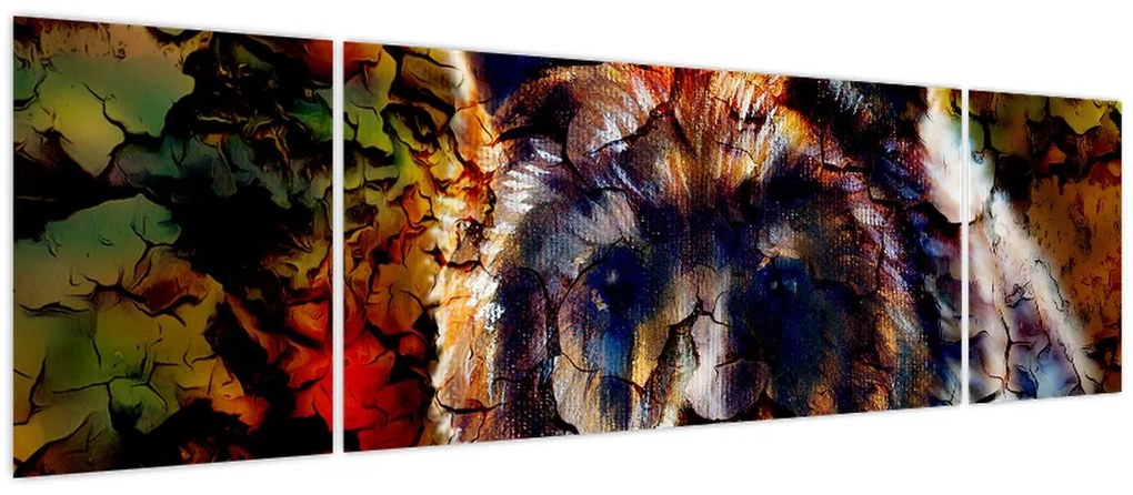 Obraz - Niedźwiedź, malarstwo (170x50 cm)