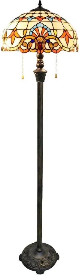 Brilagi - Witrażowa lampa stojąca Tiffany MIRABELLA 2xE27/60W/230V