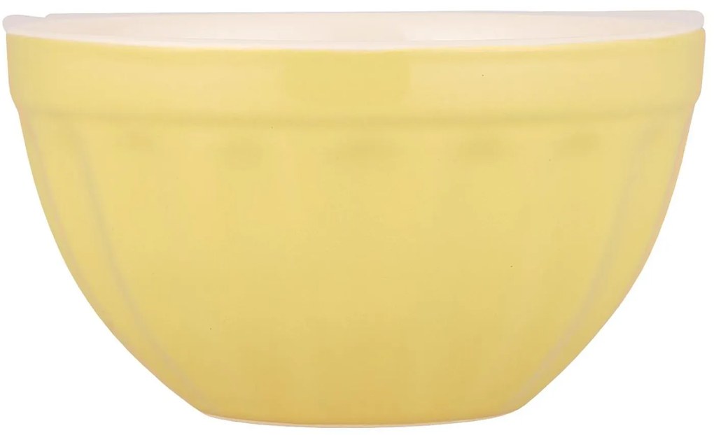 Żółta miska ceramiczna na musli MYNTE LEMONADE